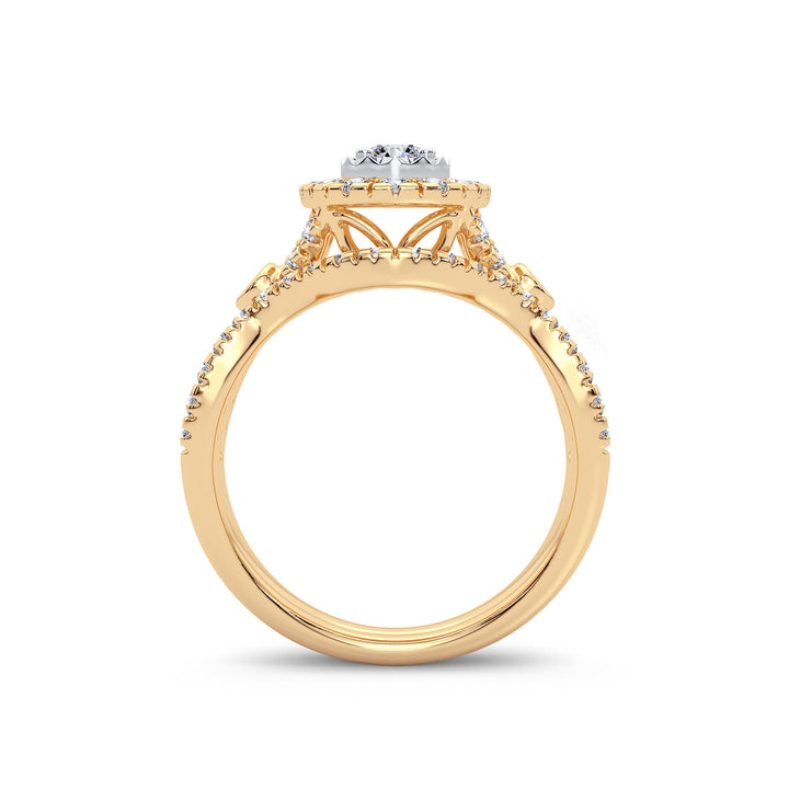 14K 1.00CT Diamond Bridal Ring