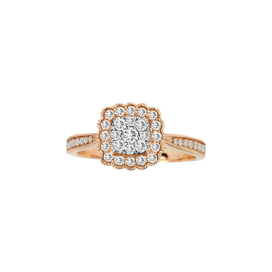 Exquisite 14K 0.40CT Diamond RING