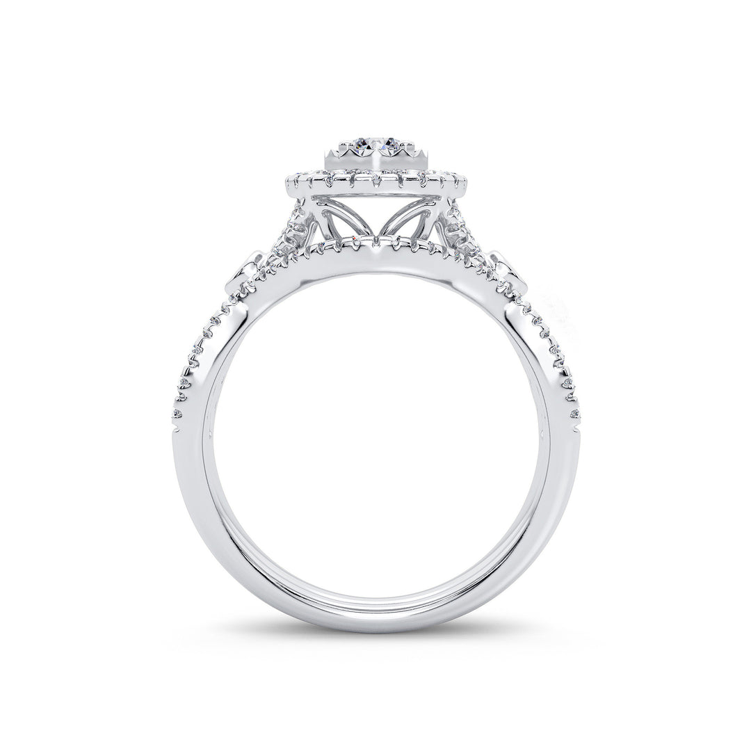 14K 1.00CT Diamond Bridal Ring