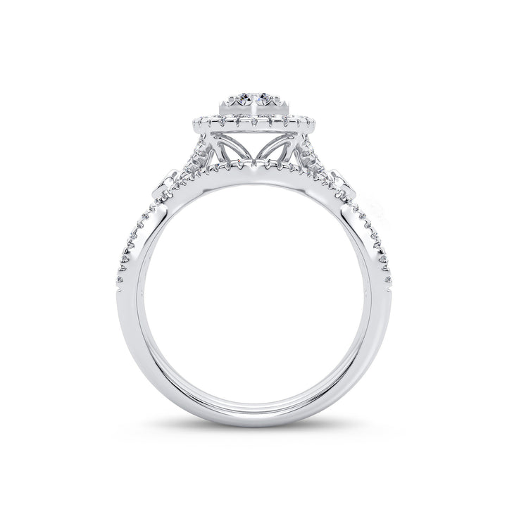 14K 1.00CT Diamond Bridal Ring