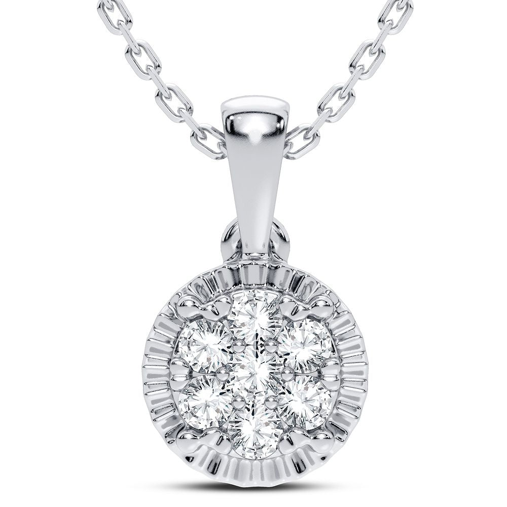 Beautiful 14K 0.14CT DIAMOND PENDANT