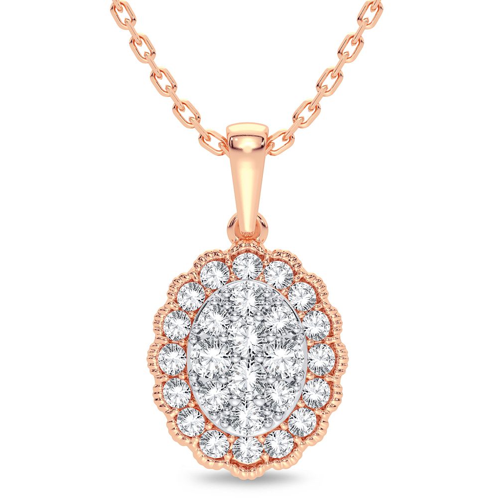 Dazzling 14K 0.33CT Diamond Pendant