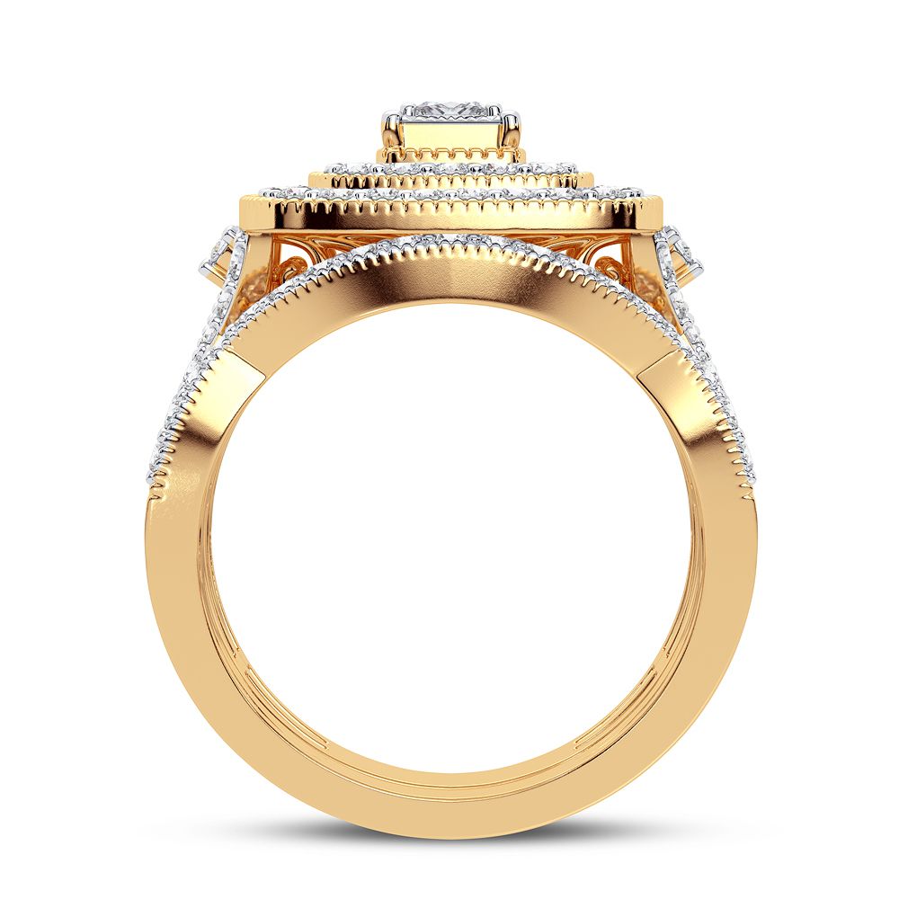 14K 1.00CT Diamond Bridal Ring