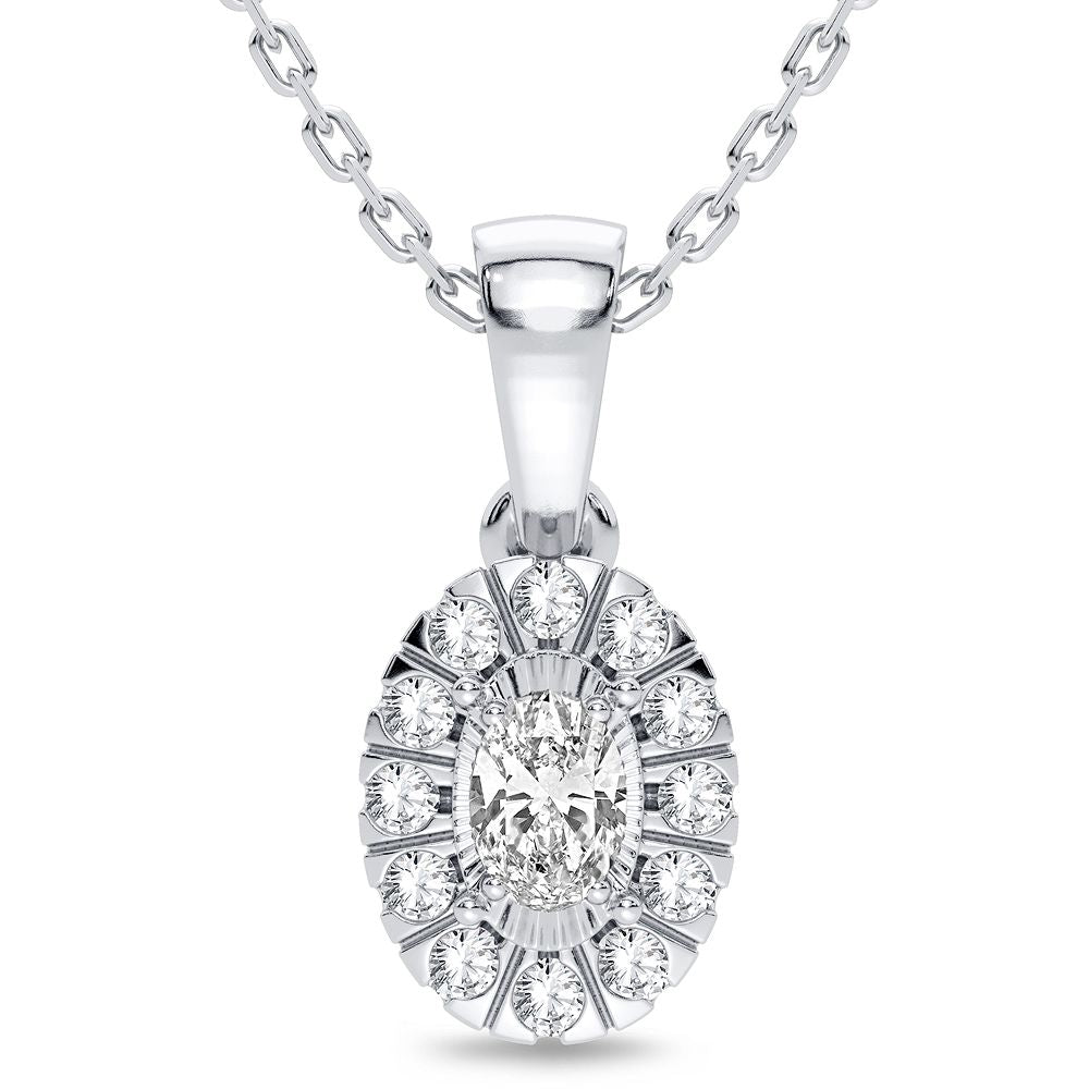 Gorgeous 14K 0.25CT Diamond Pendant