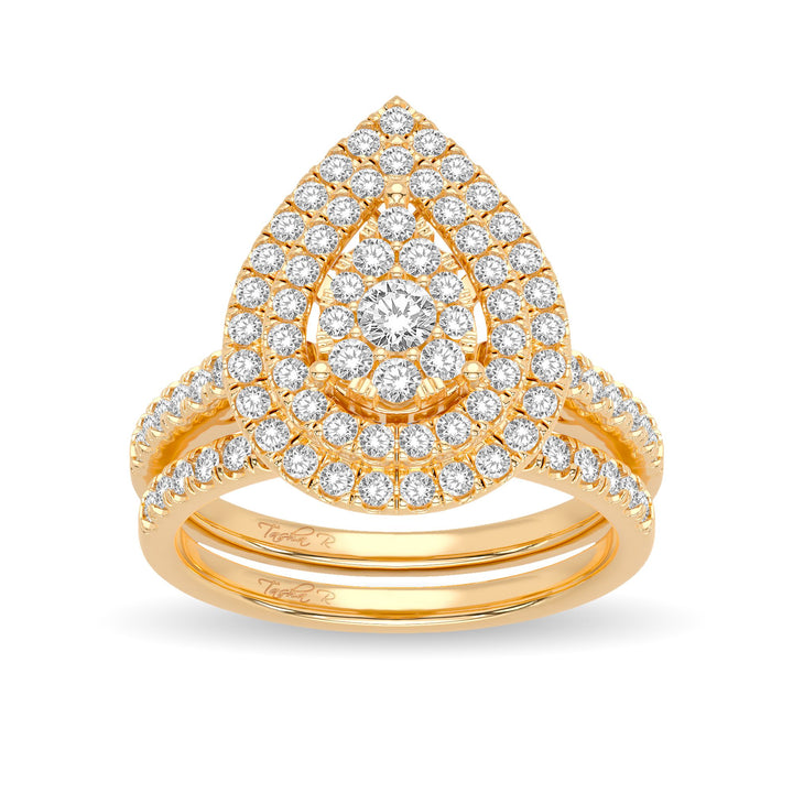 14K 1.00ct Diamond Bridal Ring