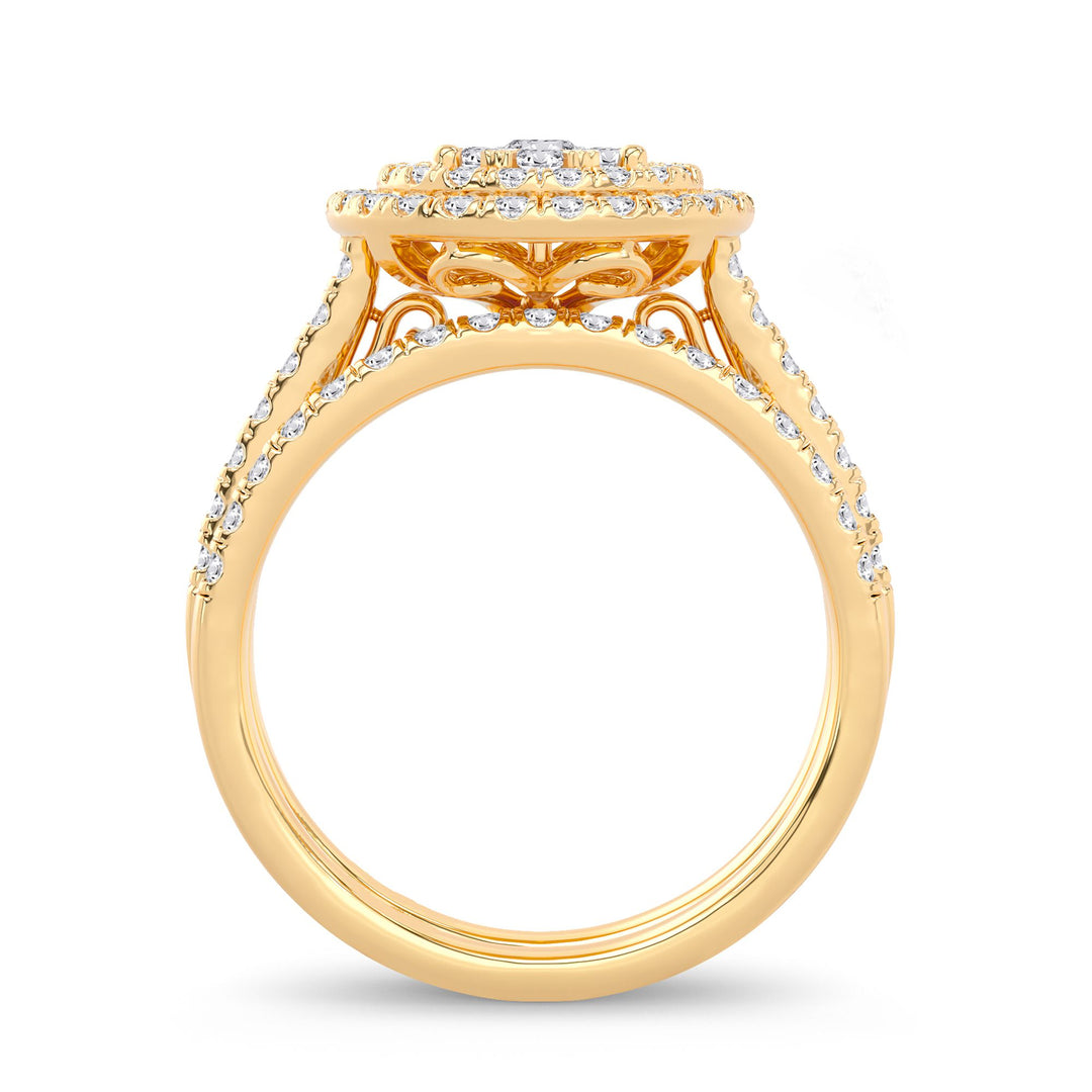 14K 1.00ct Diamond Bridal Ring