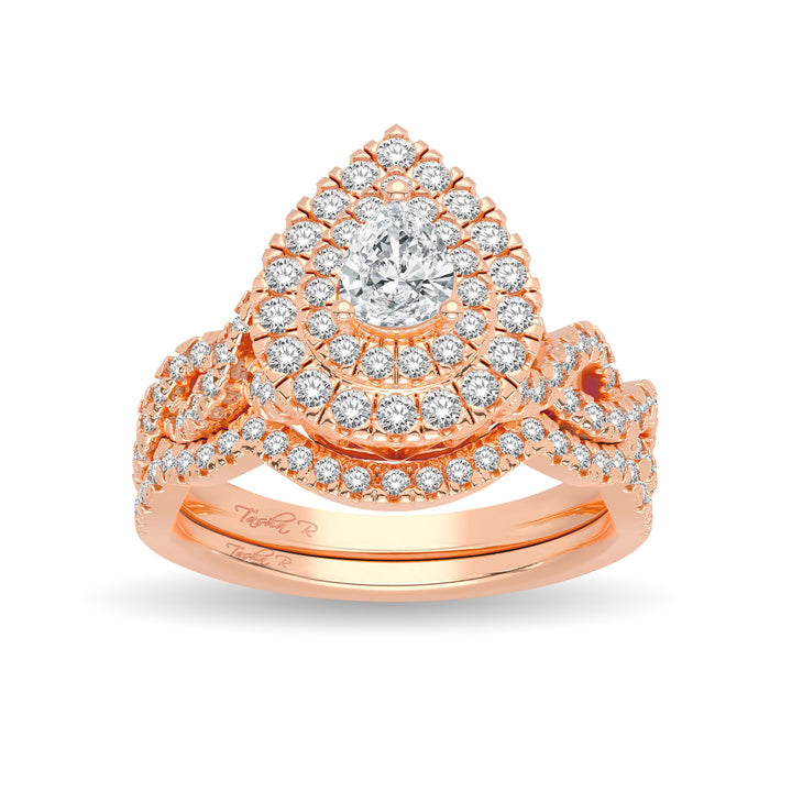 14K 1.00CT Diamond Bridal Ring