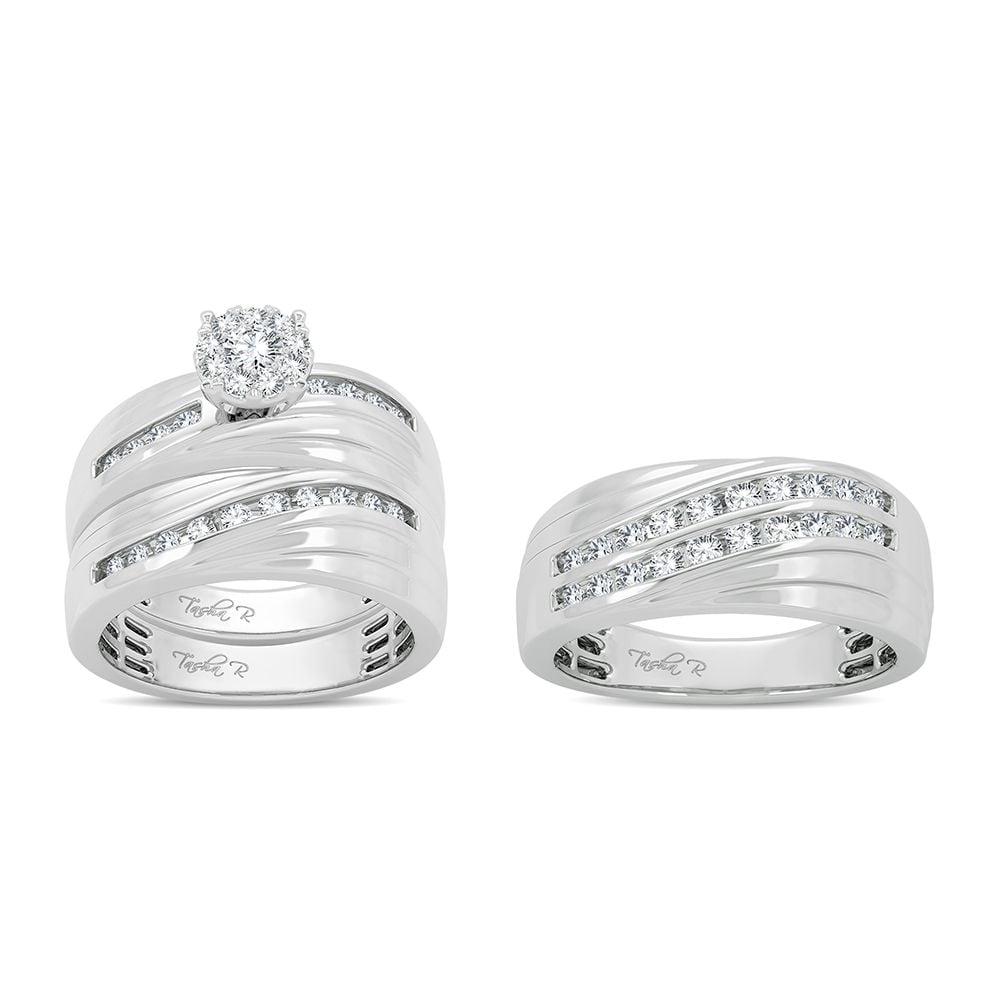 14K 1.13CT Diamond Trio Set