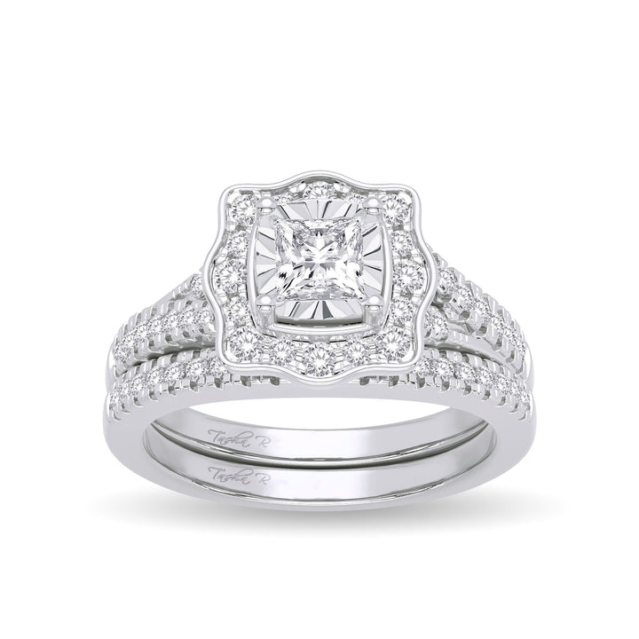 14K 0.62CT Diamond Bridal Ring