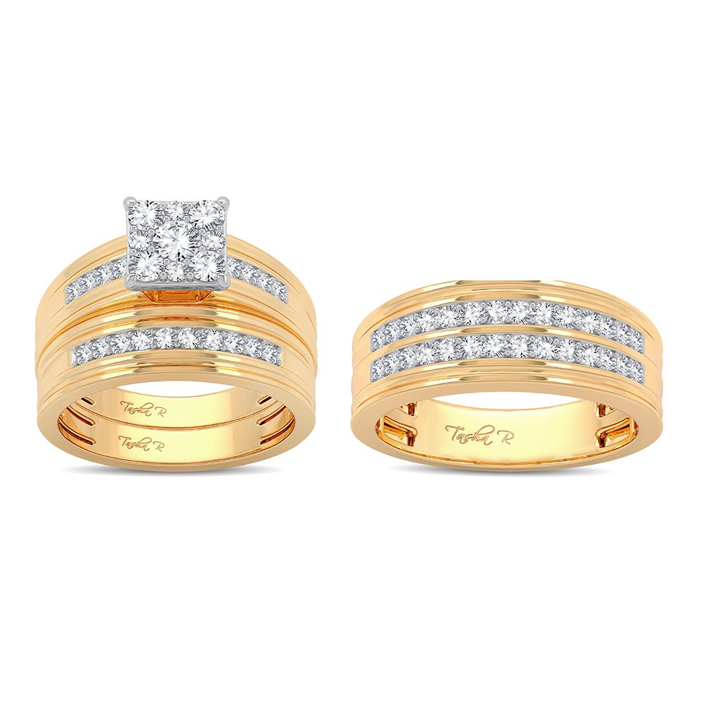 14K 1.25ct Diamond Trio Set