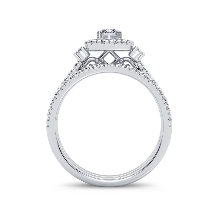 14K 1.00CT Diamond Bridal Ring