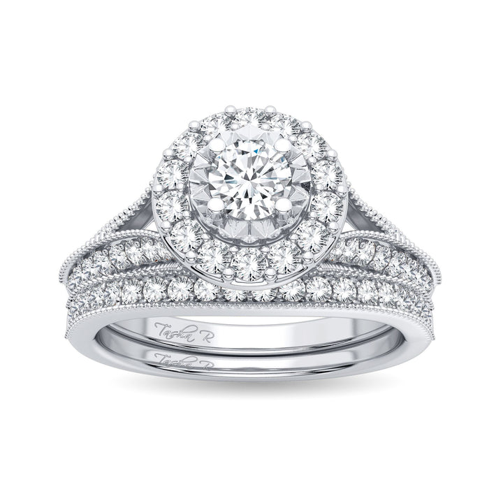 14K 1.00CT Diamond Bridal Ring