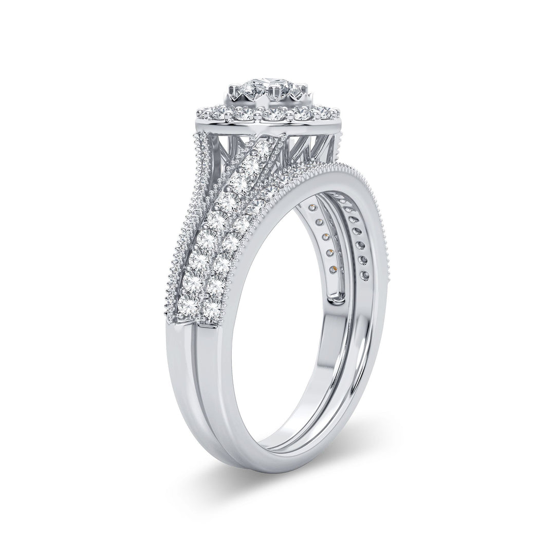 14K 1.00CT Diamond Bridal Ring