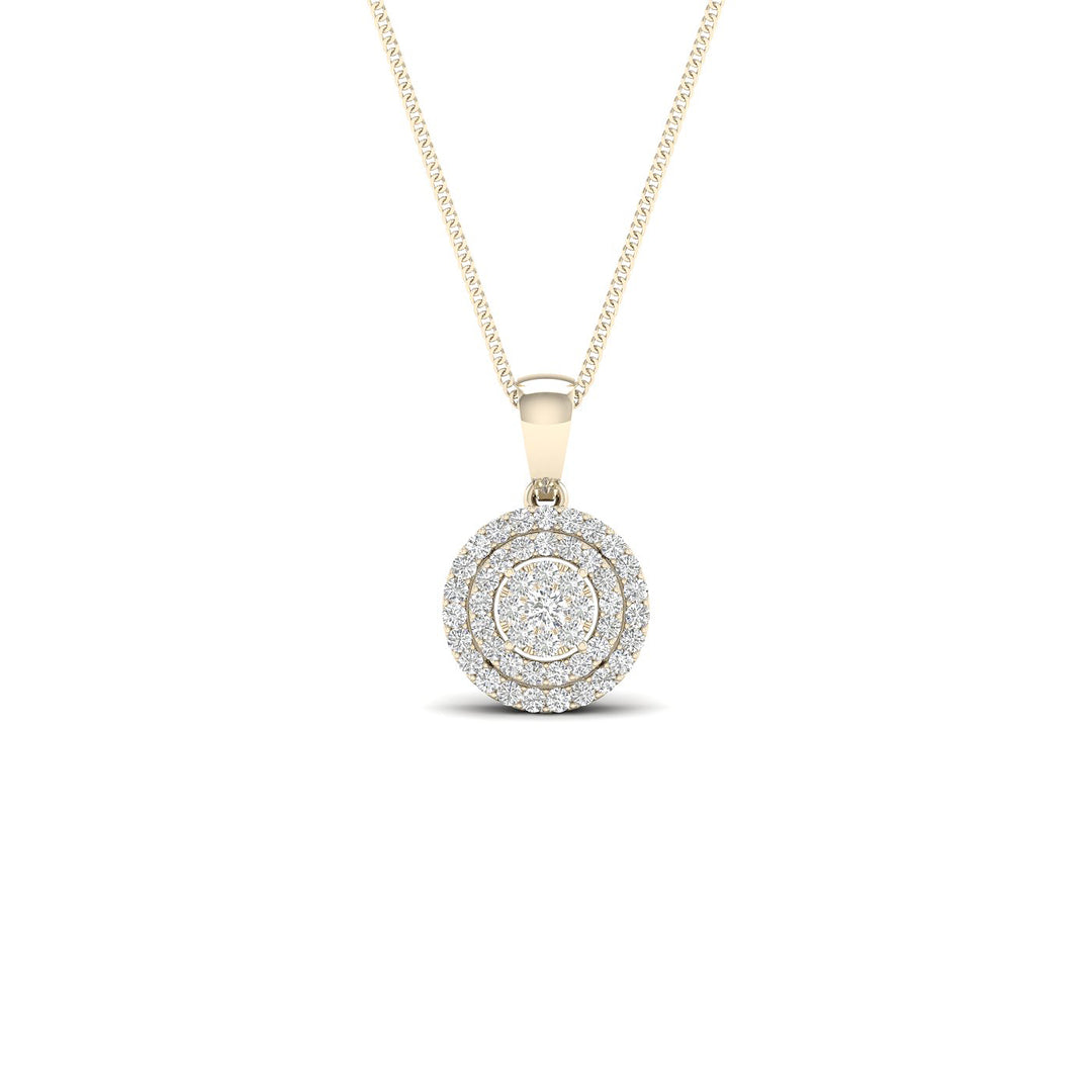 Dazzling 10K 0.13CT Diamond Pendant
