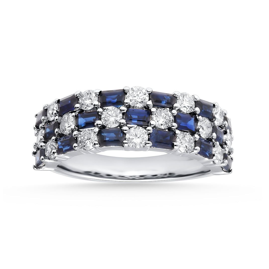 14K 0.88CT Diamond SAPPHIRE  RING