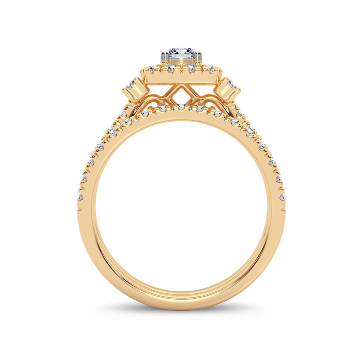 14K 1.00CT Diamond Bridal Ring