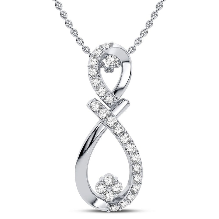 14K 0.18CT Diamond Pendant