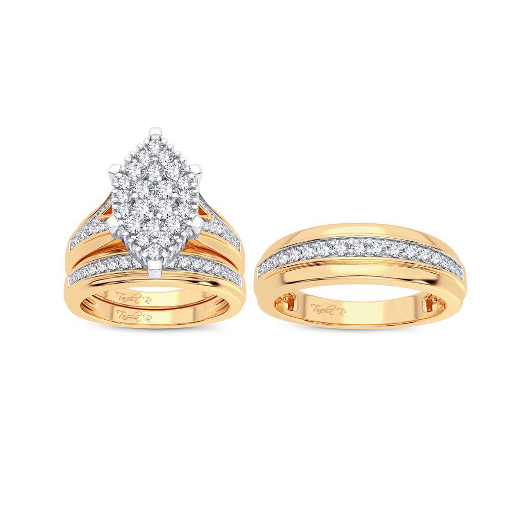 14K 1.14CT Diamond Trio Set