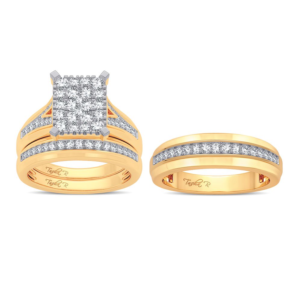 14K 1.15ct Diamond Trio Set