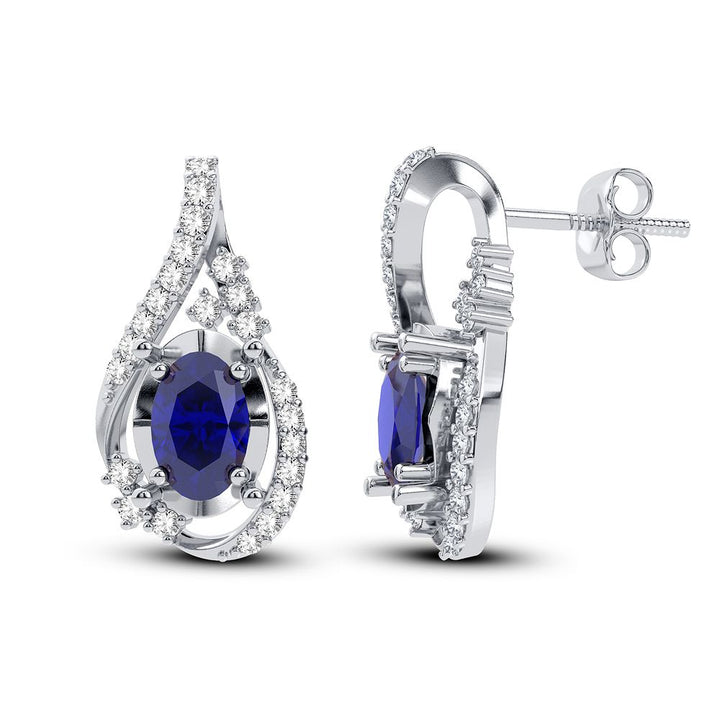 14K 0.16CT Diamond Earring