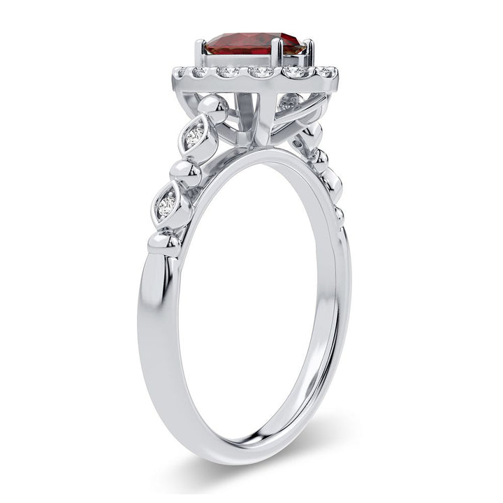 14K 0.28CT Diamond Ruby Ring