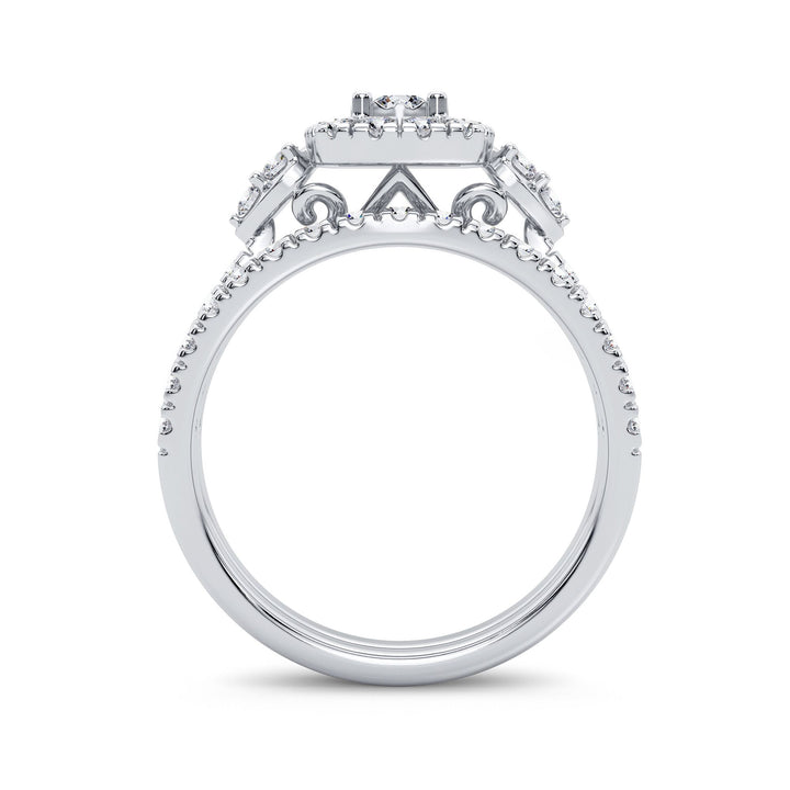 14K 1.00CT Diamond Bridal Ring