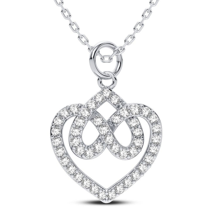 14K 0.25CT Diamond Pendant