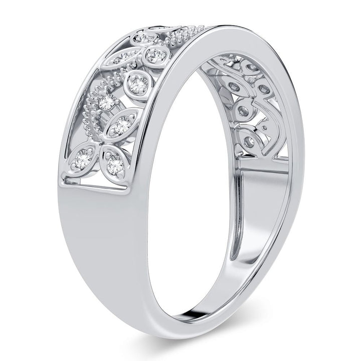 14K 0.10CT Diamond Band