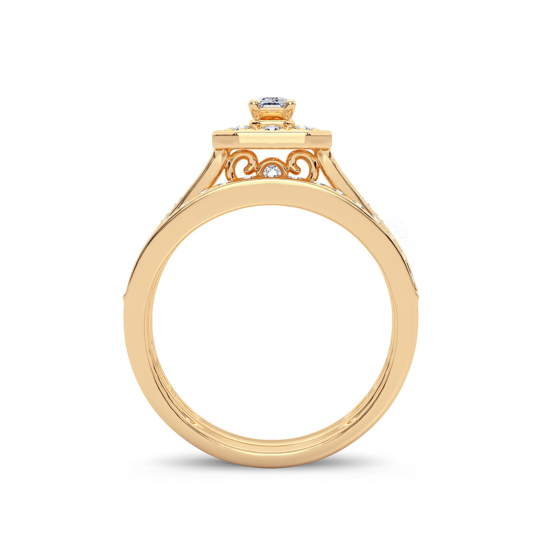 14K 0.68CT Diamond Bridal Ring