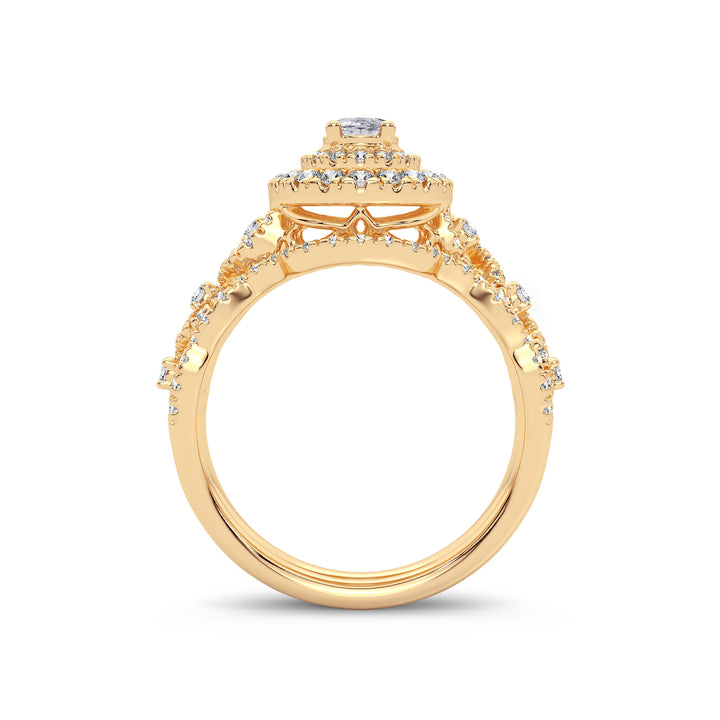 14K 1.00CT Diamond Bridal Ring