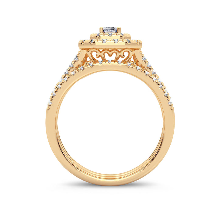 14K 1.00CT Diamond Bridal Ring