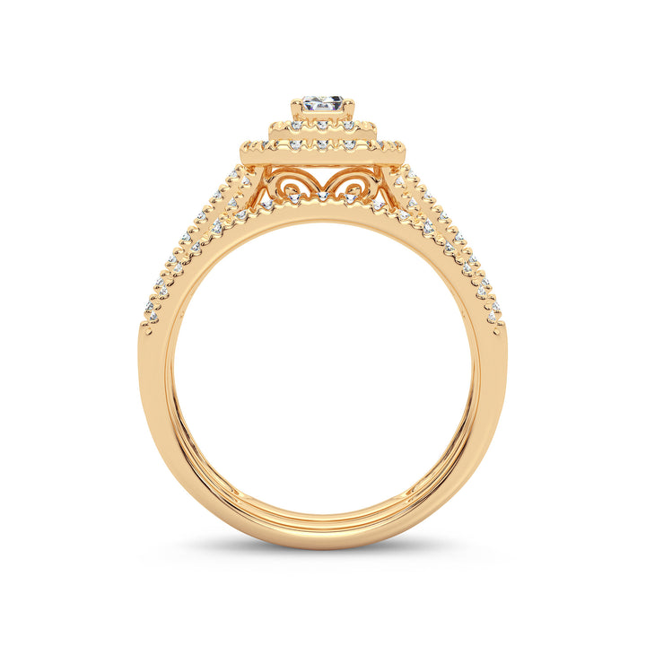 14K 1.00CT Diamond Bridal Ring