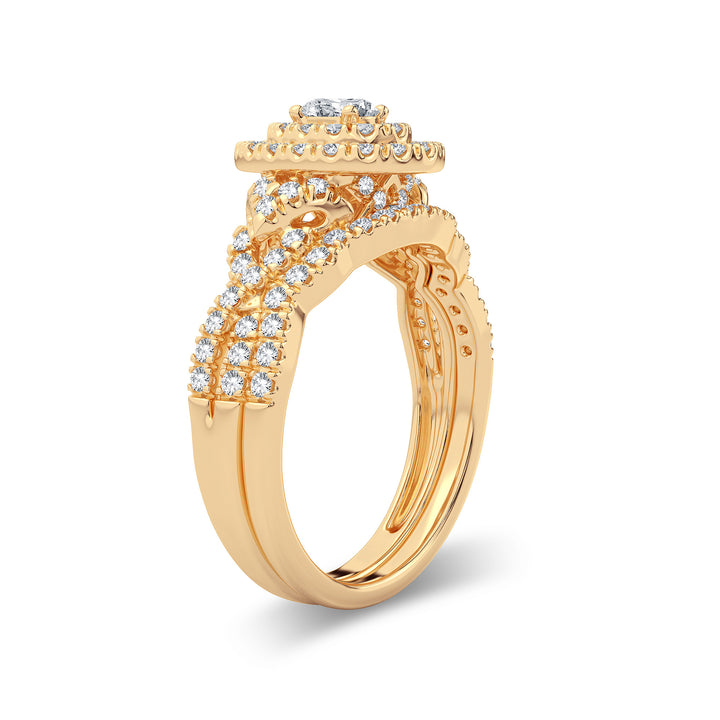 14K 1.00CT Diamond Bridal Ring