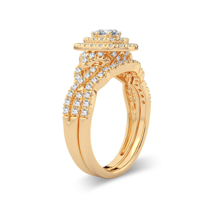 14K 1.00CT Diamond Bridal Ring