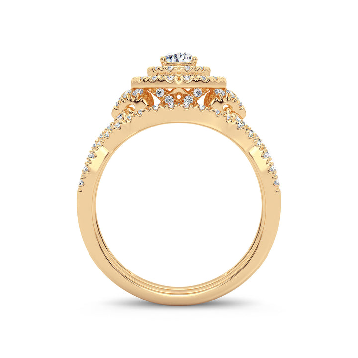 14K 1.00CT Diamond Bridal Ring