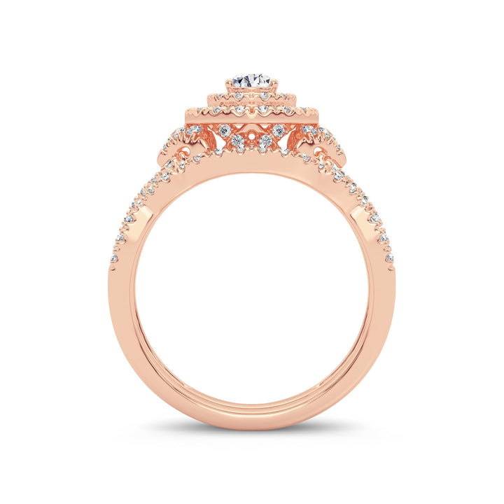 14K 1.00CT Diamond Bridal Ring