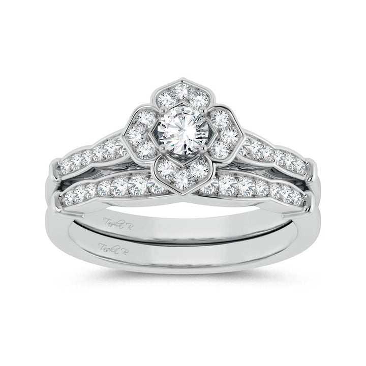 14K 0.50ct Diamond Bridal Ring