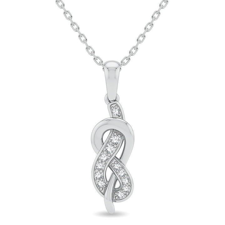 14K 0.15CT Diamond Pendant