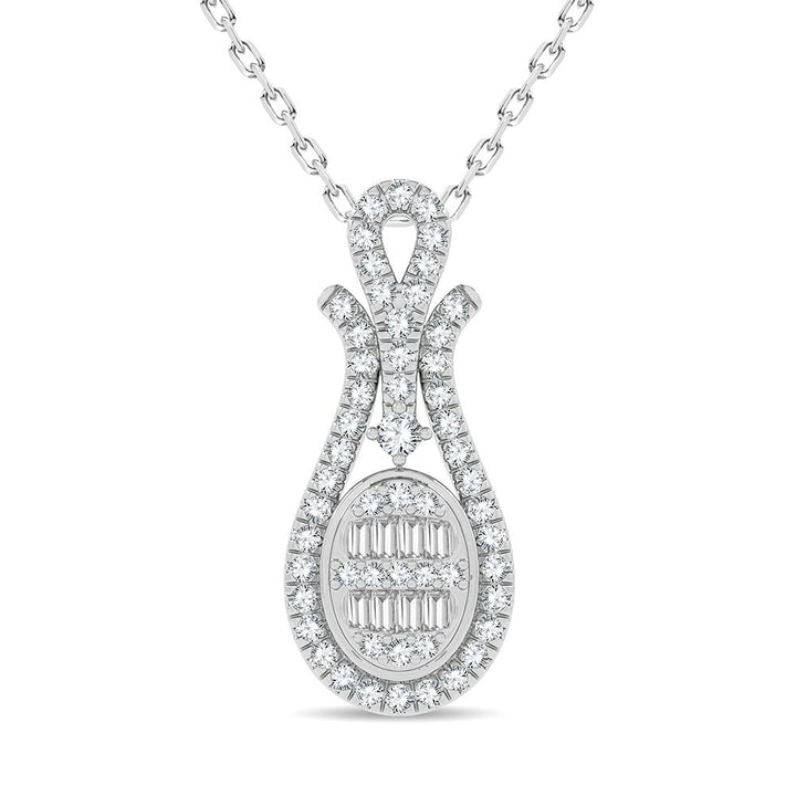 14K 0.50CT Diamond Pendant