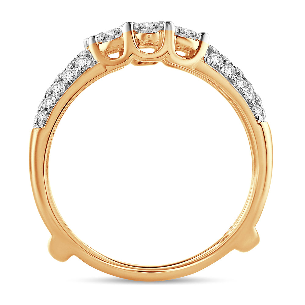 14K 1.00CT Diamond RING GUARD