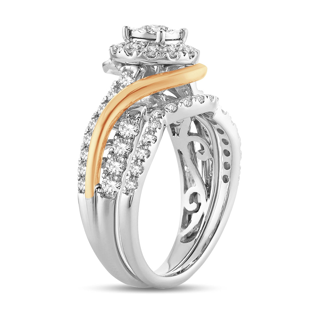 14K 1.10CT Diamond BRIDAL RING