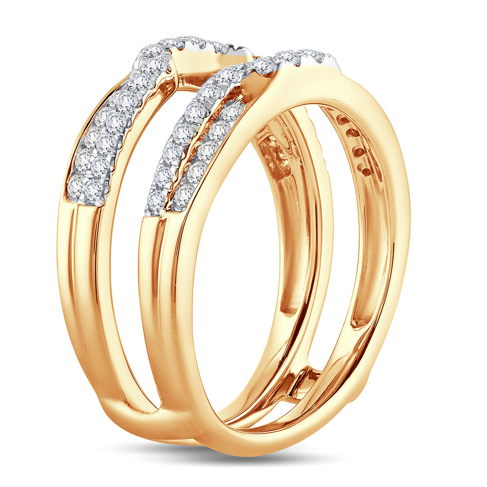 14K 0.50CT Diamond RING GUARD