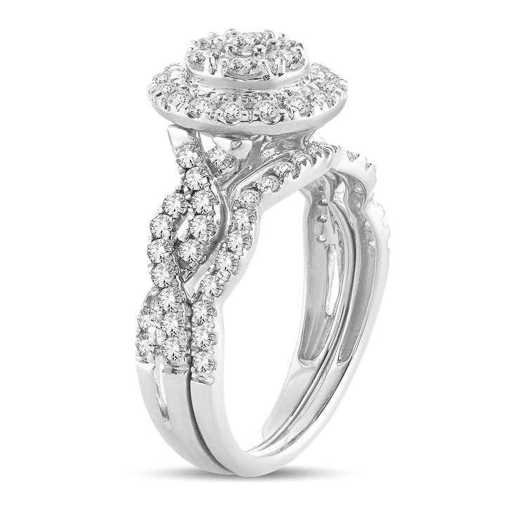 14K 1.00ct Diamond Bridal Ring