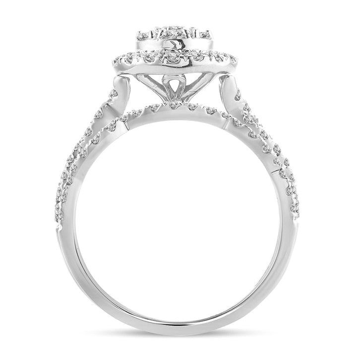 14K 1.00ct Diamond Bridal Ring