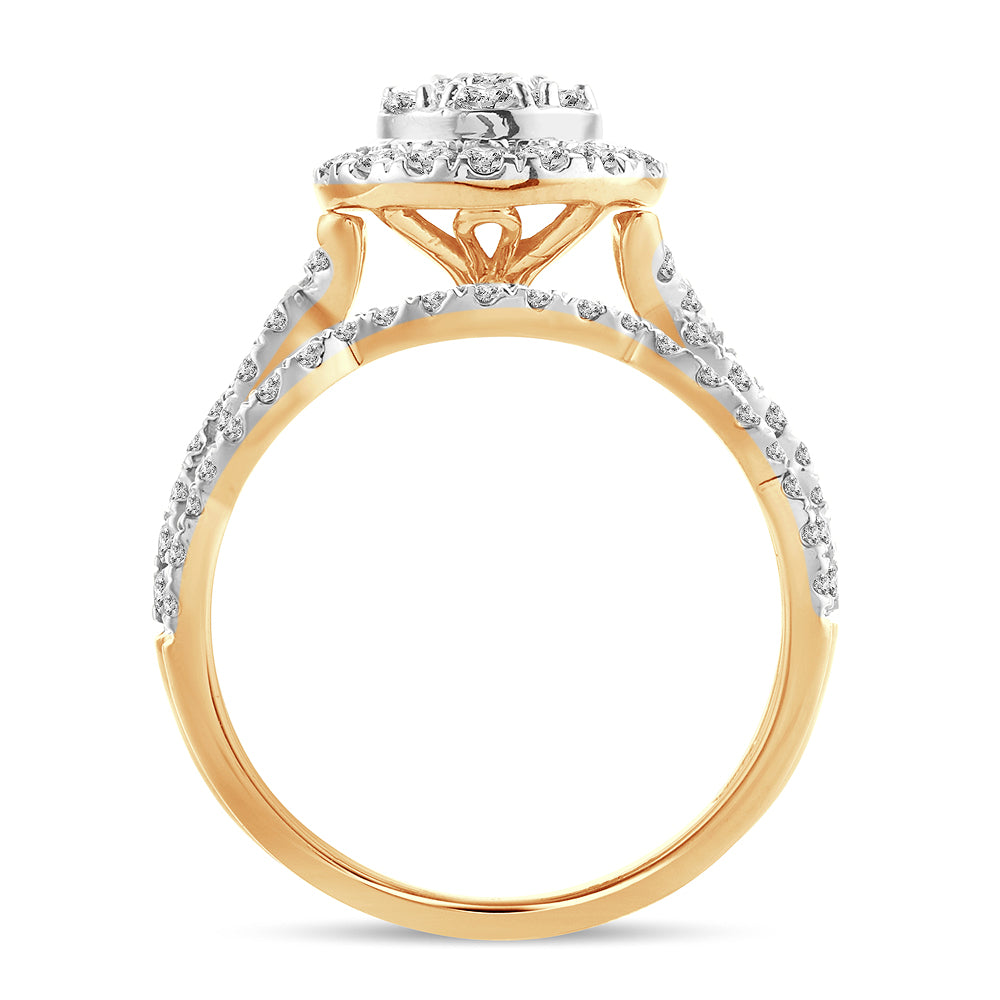 14K 1.00CT DIAM BRDAI RING