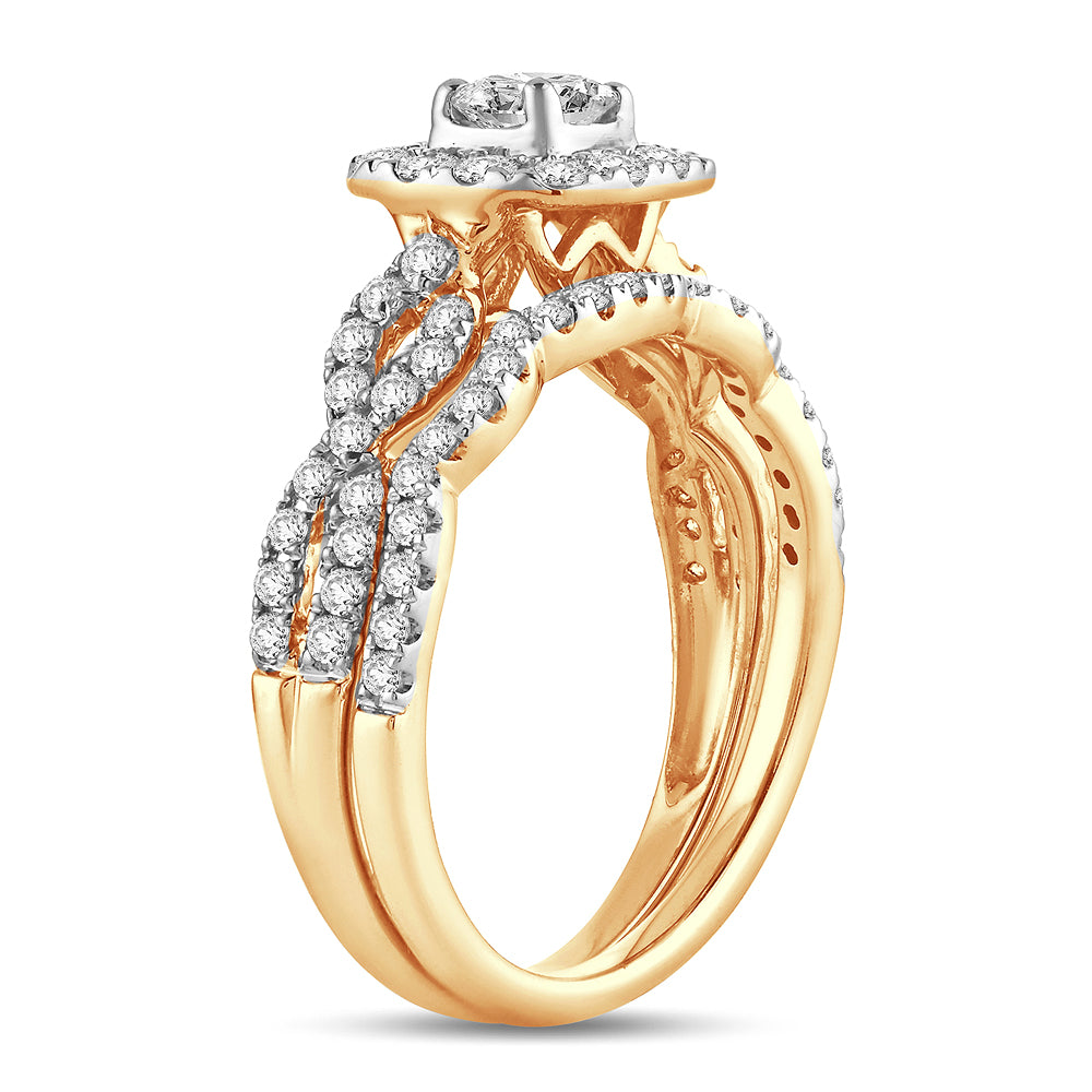 14K 1.00CT Diamond BRIDAL RING