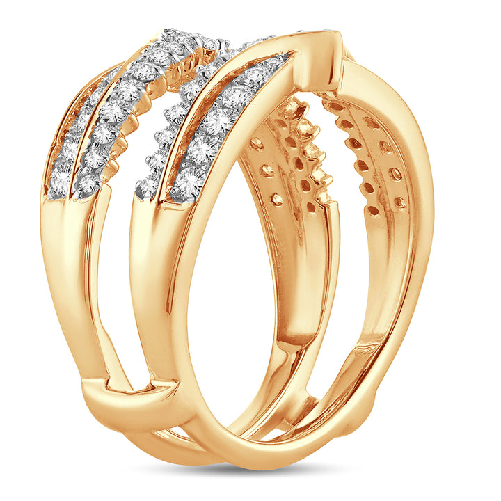 14K 0.75CT Diamond RING GUARD