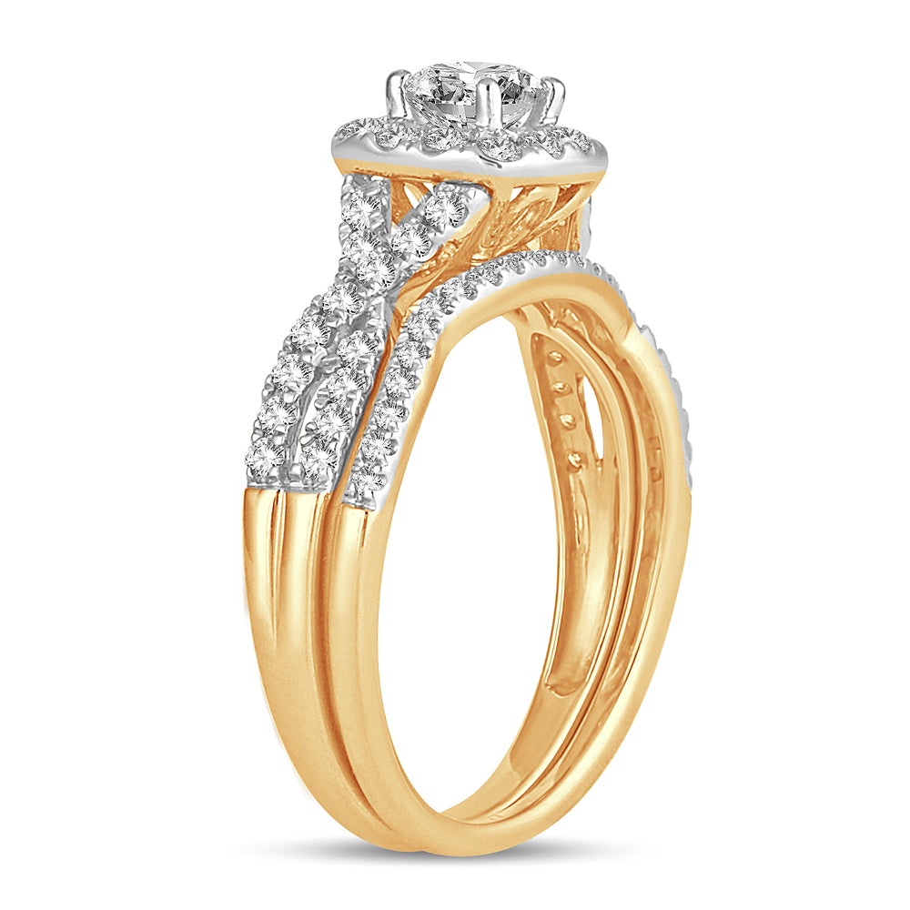 14K 1.00CT DIAMOND BRIDAL RING