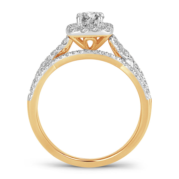 14K 1.00CT DIAMOND BRIDAL RING