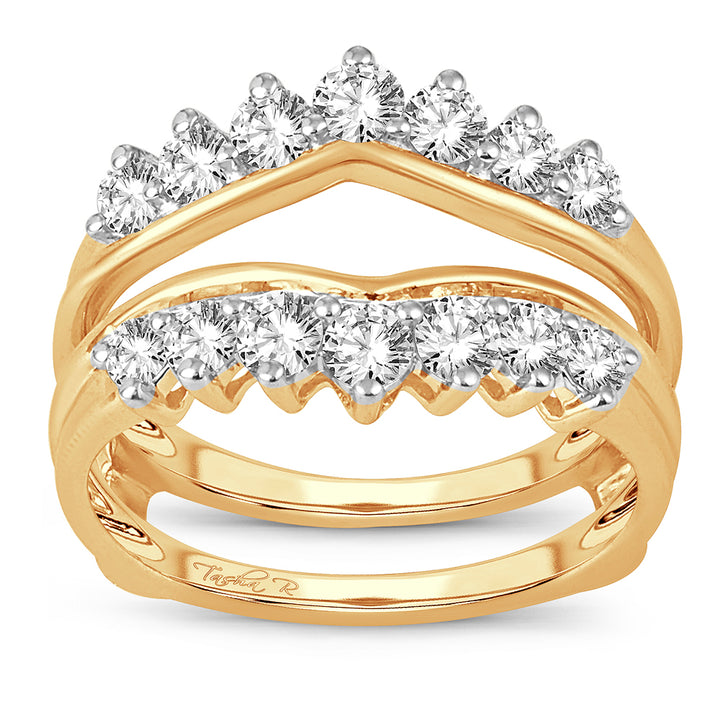 14K 1.00CT Diamond RING GUARD